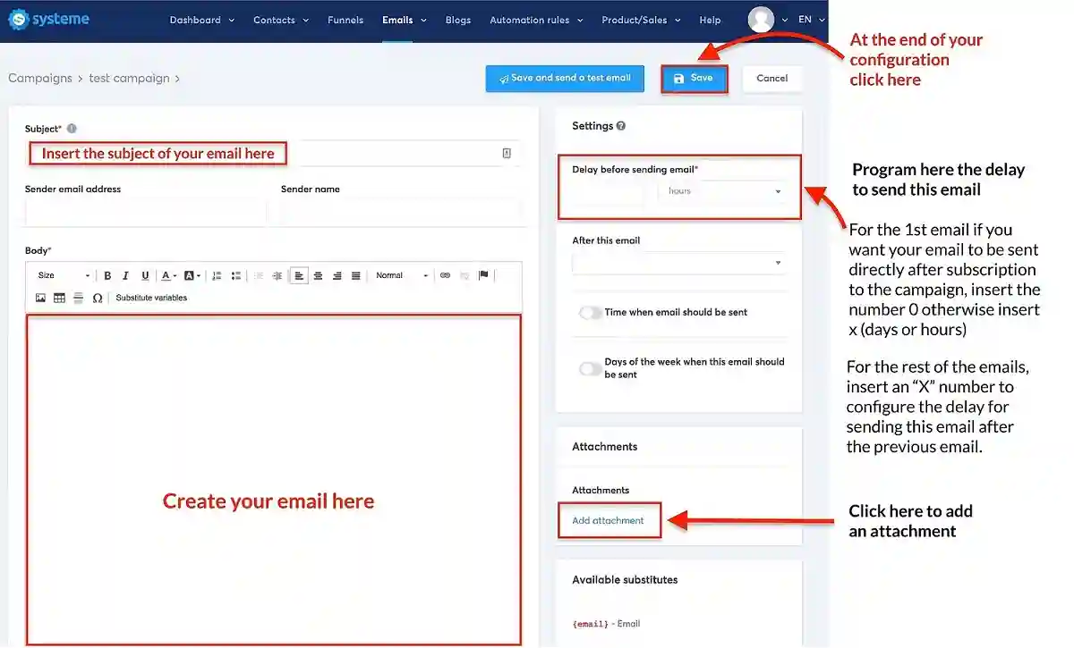 Systeme.io Review: Does Systeme.io Have Email Automation? email-editor-systeme.io
