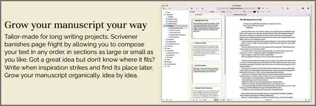 Find The Best KDP Tools For Self-Publishing Your Book Scrivener-features